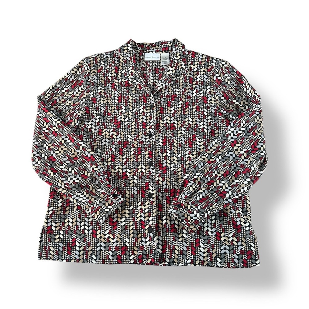 Alfred Dunner Multicolor Patterned Blouse